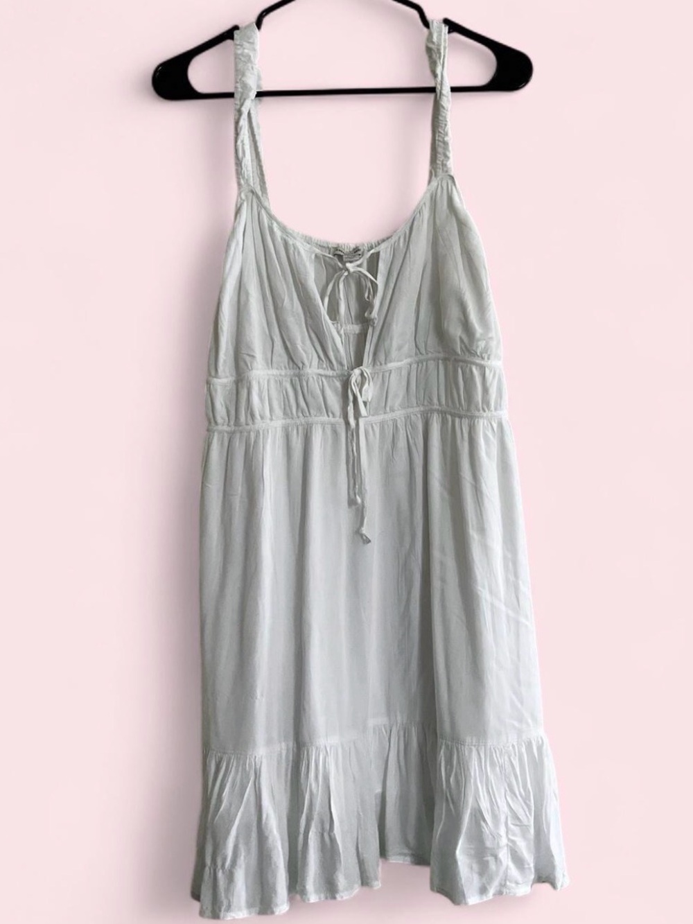 American Eagle Outfitters Light White Sleeveless Summer Dress